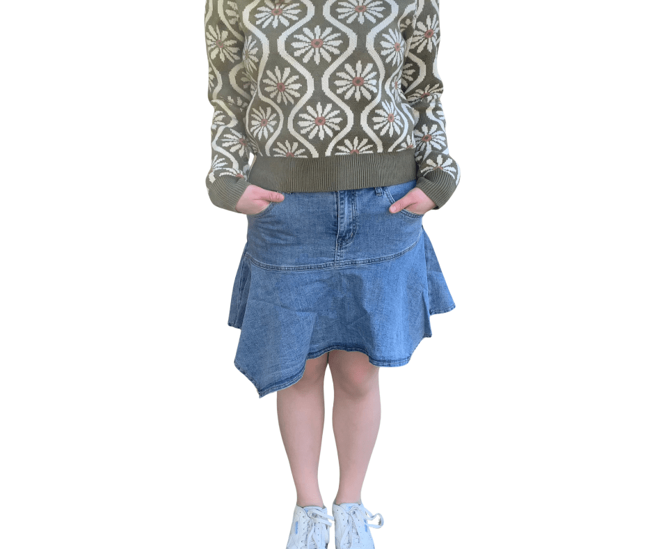 Mineral Wash Mini Skirt - Cowtown Bling N Things