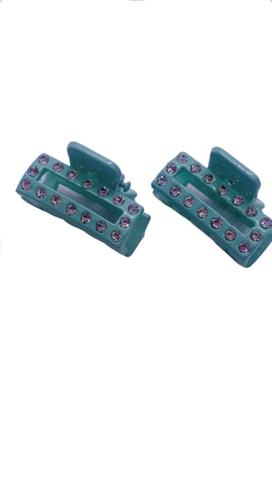 Mini Hair Clips w/ Rhinestones - Cowtown Bling N Things