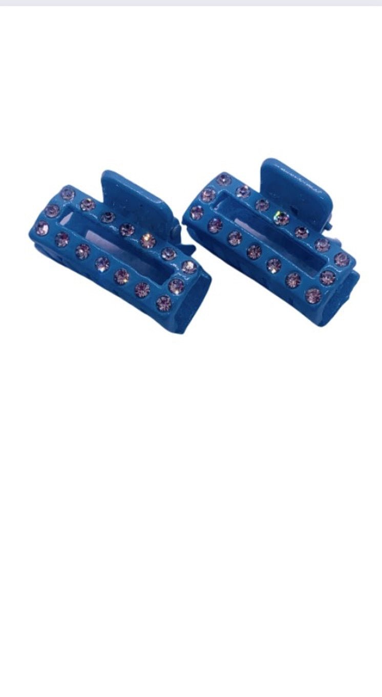 Mini Hair Clips w/ Rhinestones - Cowtown Bling N Things