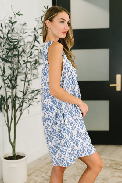 Miss Mischief V - Neck Romper in Blue - Cowtown Bling N Things