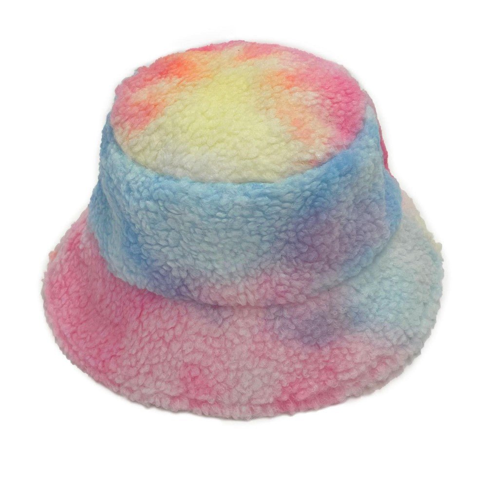 Multicolor Faux Fur Bucket Hat - Cowtown Bling N Things