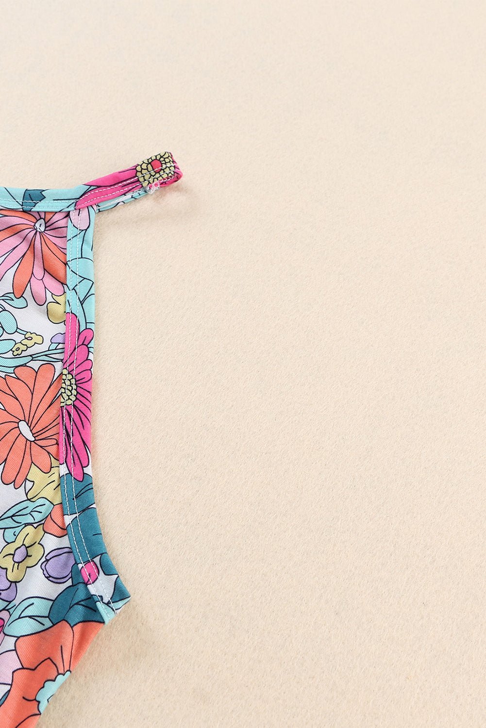 Multicolor Floral Print Casual Halter Top - Cowtown Bling N Things