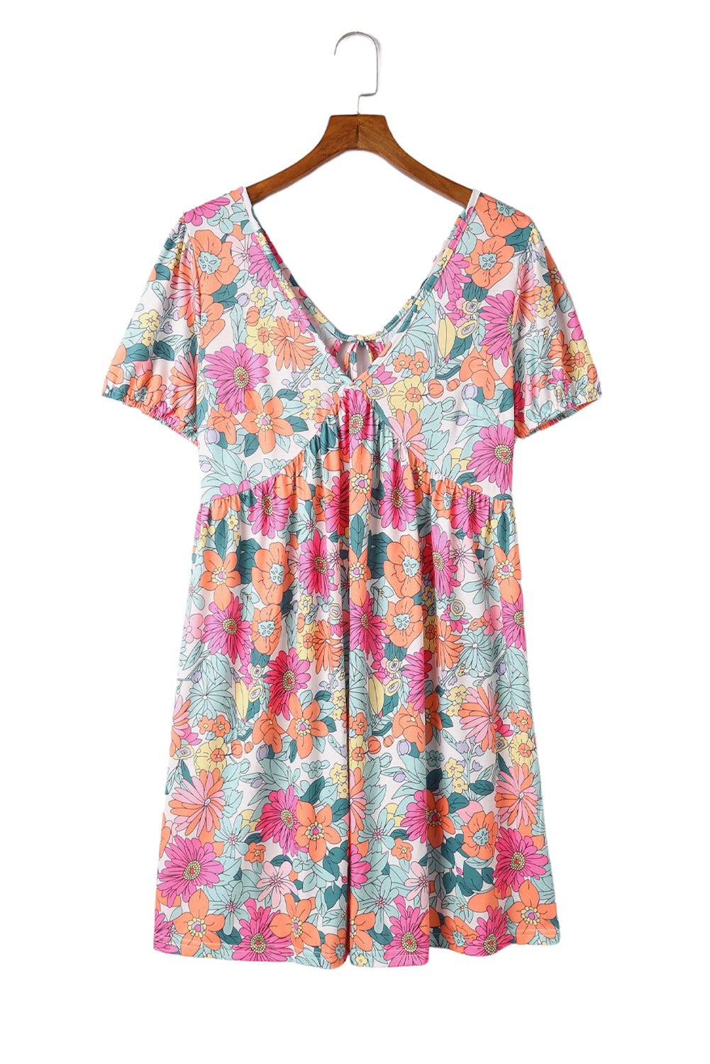 Multicolor Floral Print Casual Halter Top - Cowtown Bling N Things