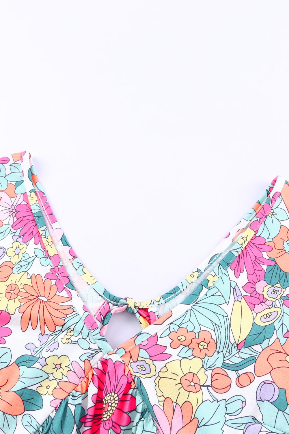 Multicolor Floral Print Casual Halter Top - Cowtown Bling N Things