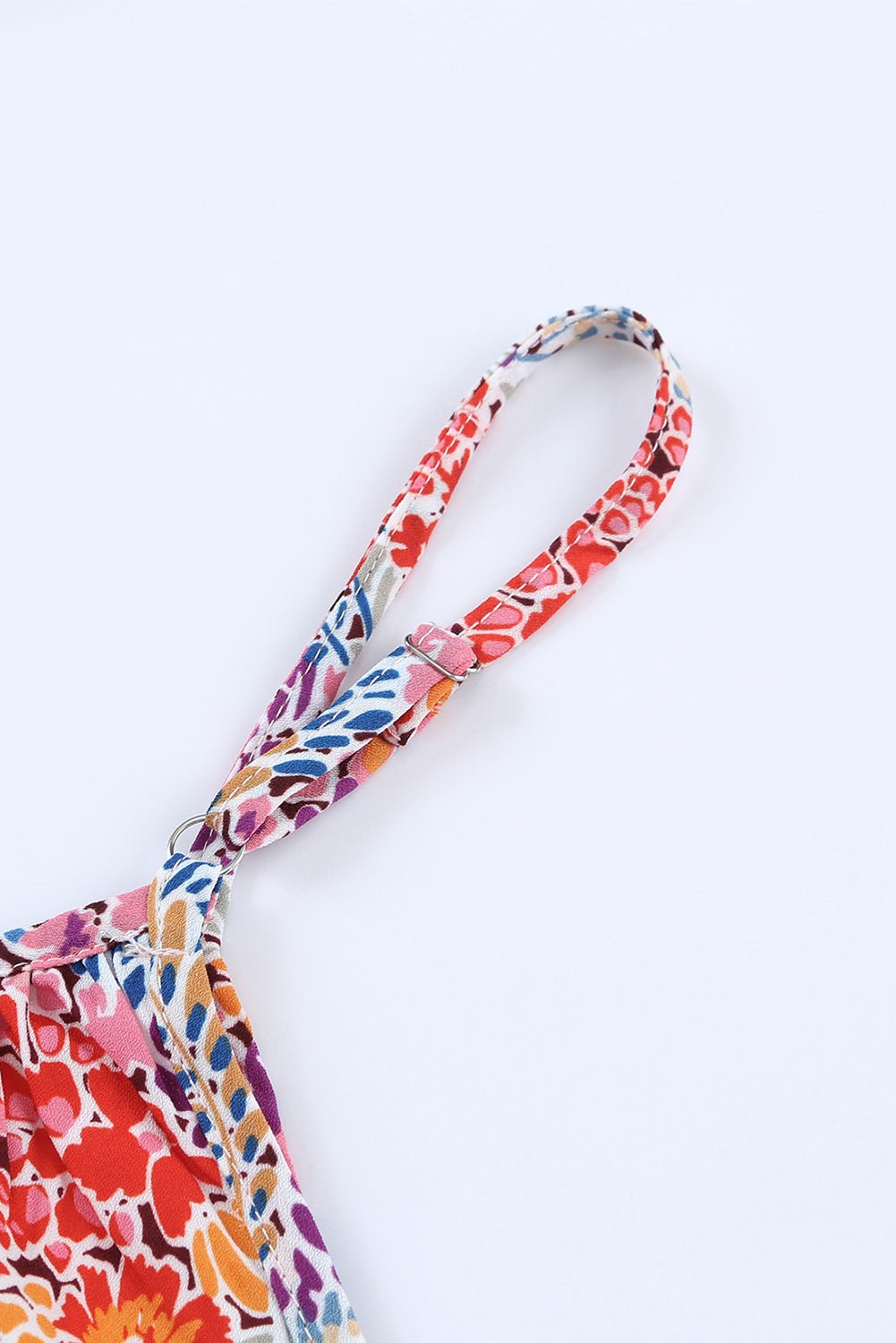 Multicolor Floral Print Smocked Cuffs Long Sleeve Blouse - Cowtown Bling N Things