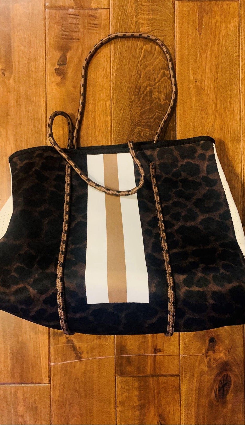 Neoprene Leopard Print Bag - Cowtown Bling N Things