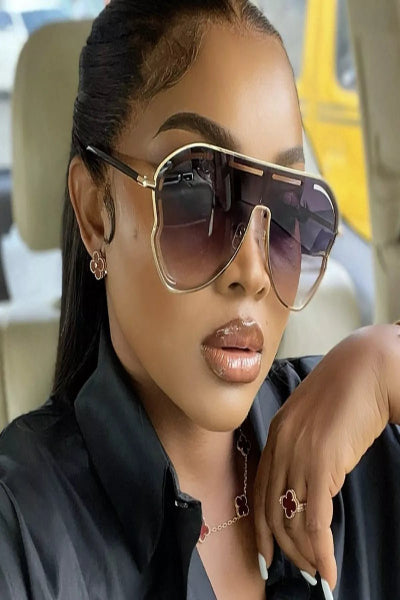 Oversized Aviator Gradient Sunglasses - Cowtown Bling N Things