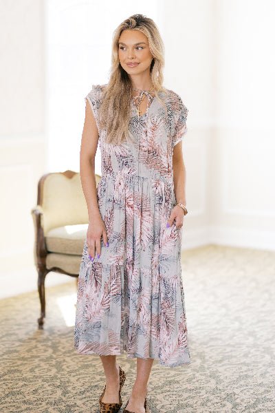 Palms & Paradise Dress – Tropical Elegance in Every Step - Cowtown Bling N Things