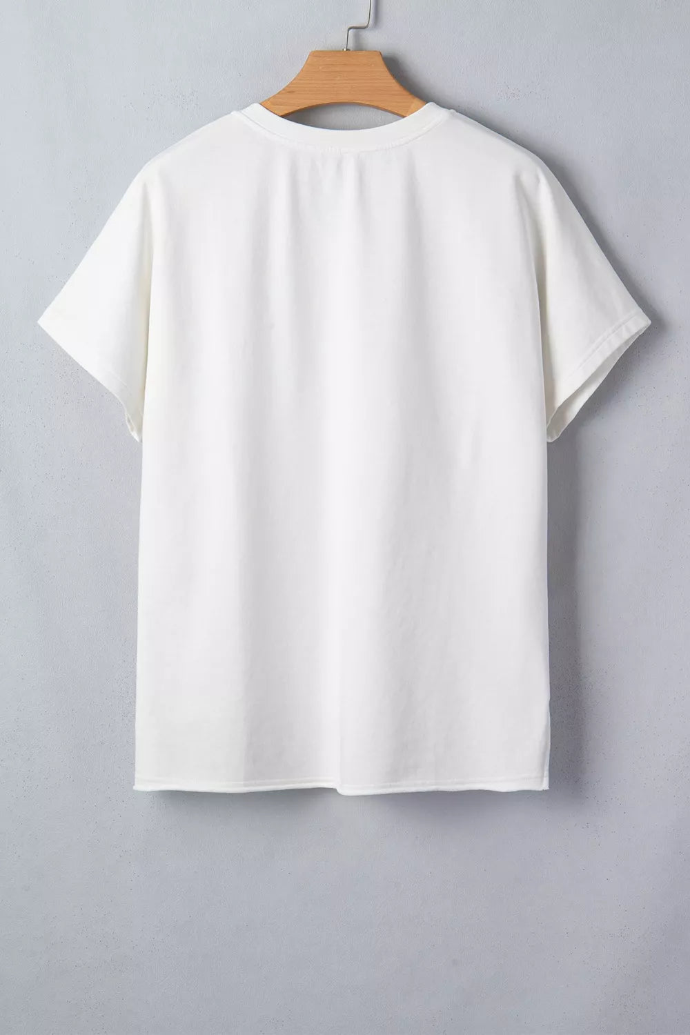 Patriot Star Patched Notched Neck Mineral Washed Tee - Cowtown Bling N Things