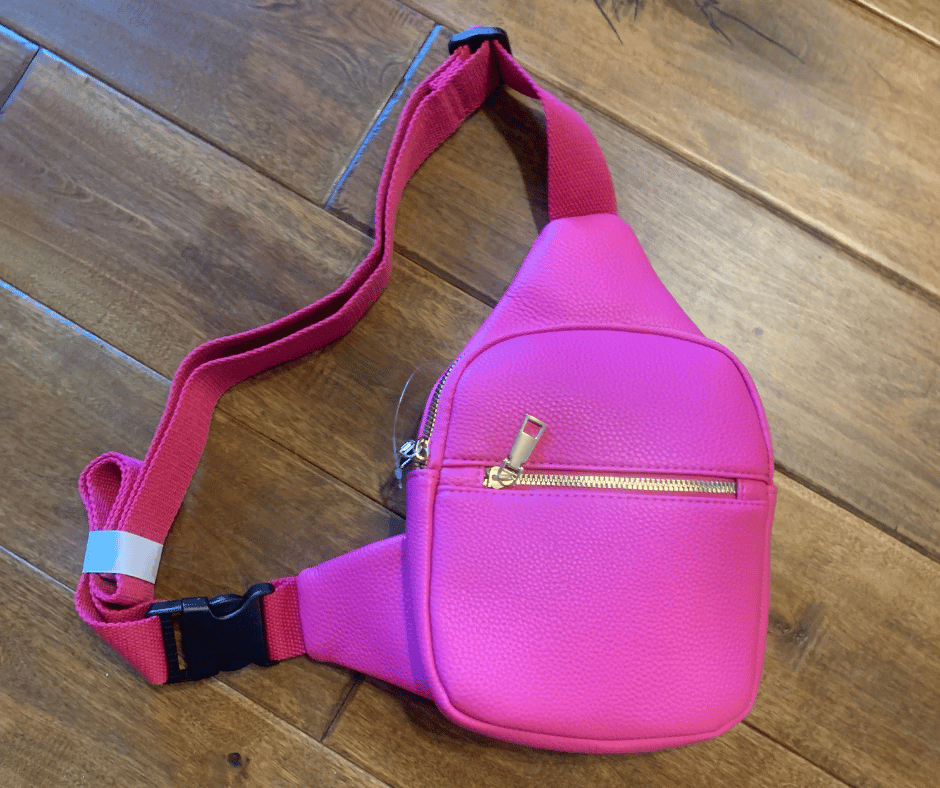 Leather Crossbody Sling Bag - Cowtown Bling N Things