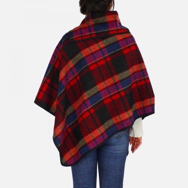Plaid Poncho - Cowtown Bling N Things