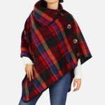 Plaid Poncho - Cowtown Bling N Things