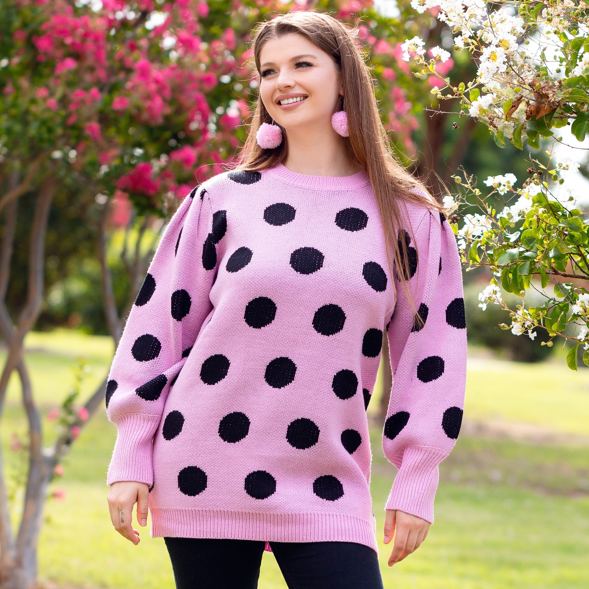 Polka Dot Sweater - Cowtown Bling N Things