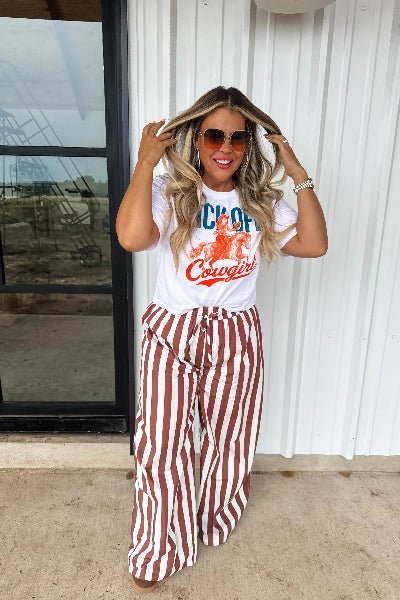 PREORDER: Blakeley Gameday Graphic Tee – Boxy Fit, Semi Crop, 100% Cotton | Preorder Ends 8/26 - Cowtown Bling N Things