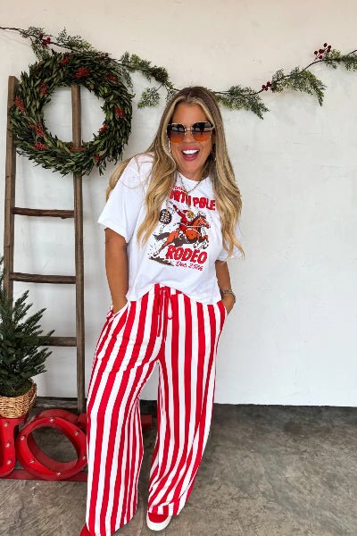 PREORDER: Christmas Vertical Vibes Stripe Pants - Cowtown Bling N Things