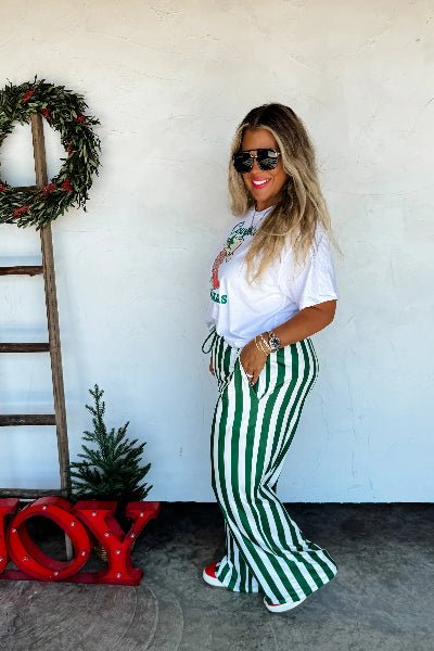 PREORDER: Christmas Vertical Vibes Stripe Pants - Cowtown Bling N Things