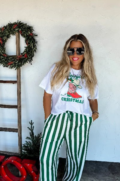 PREORDER: Christmas Vertical Vibes Stripe Pants - Cowtown Bling N Things