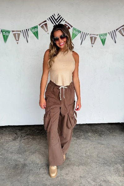 PREORDER: MVP Pocket Pants - Washed Cotton, Cargo Style, Raw Edge - Cowtown Bling N Things