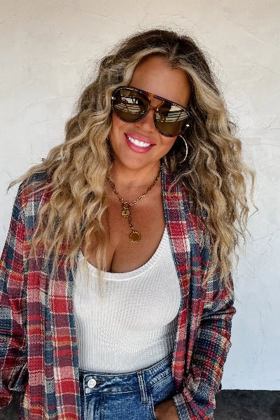 PREORDER: Plaid Lola Cardigans - Cowtown Bling N Things