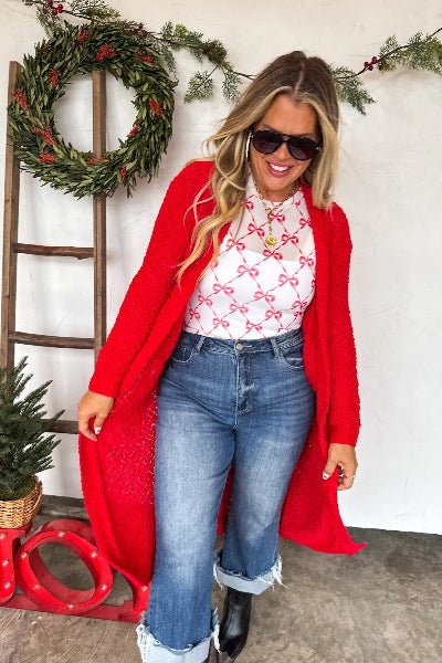 PREORDER: Poppy Knit Popcorn Cardigan - Cowtown Bling N Things