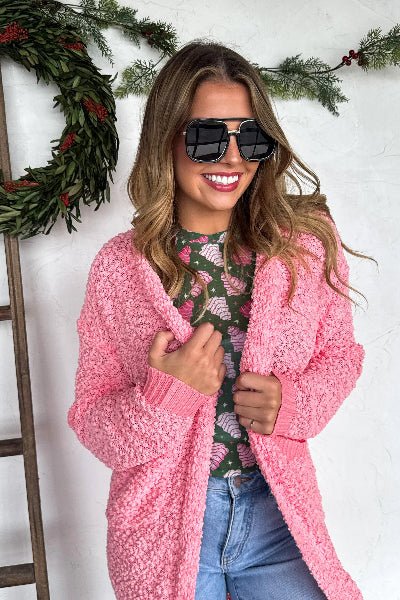 PREORDER: Poppy Knit Popcorn Cardigan - Cowtown Bling N Things