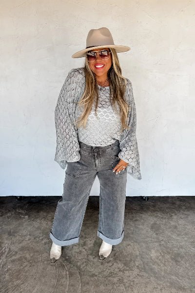 PREORDER: Winter Free Spirit Bell Sleeve Top - Cowtown Bling N Things