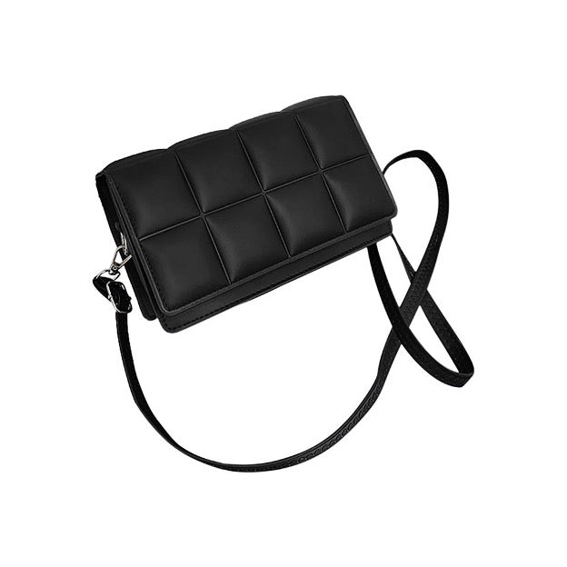 Quilted Leather Square Cross Body Bag - Cowtown Bling N Things