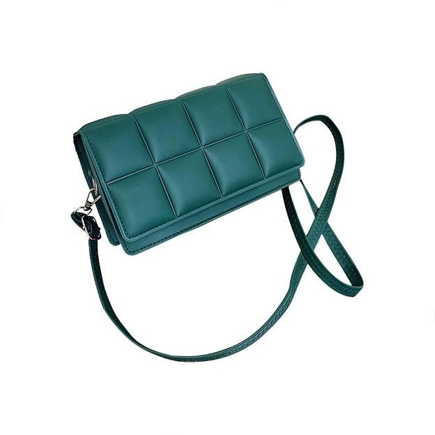 Quilted Leather Square Cross Body Bag - Cowtown Bling N Things