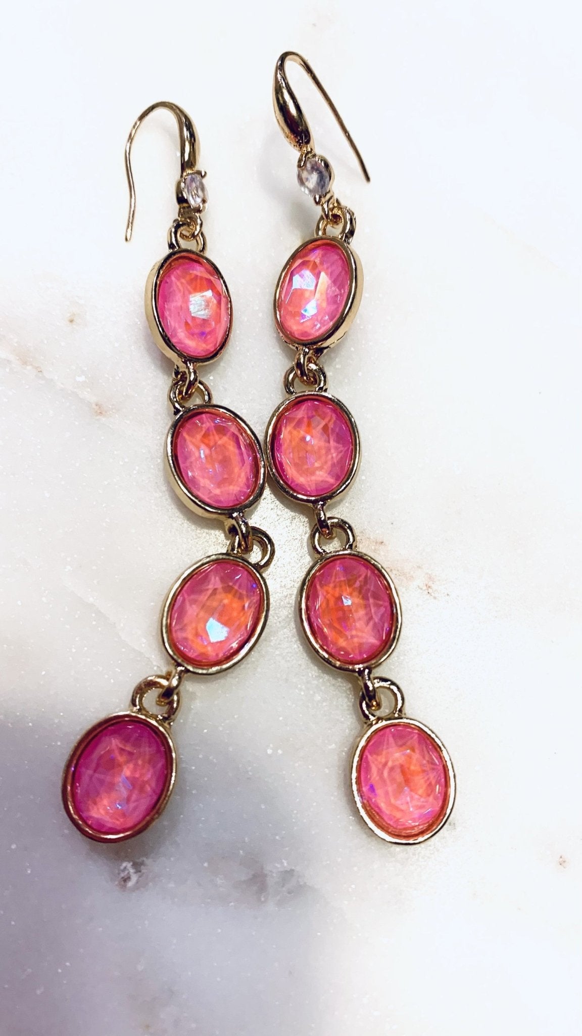 Rhinestone drop earrings - Cowtown Bling N Things