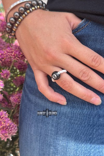 Rowdy Crowd Clothing 8 Balls of Fire Stretchy Ring - Cowtown Bling N Things