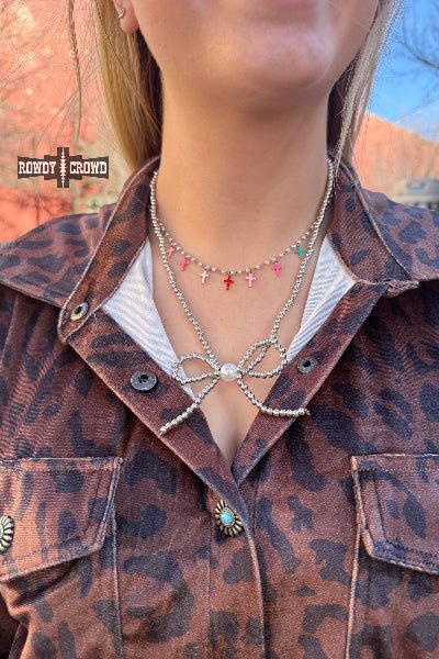 Rowdy Crowd Clothing Blessed Bow Necklace - Cowtown Bling N Things