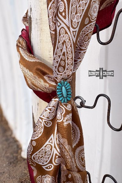 Rowdy Crowd Clothing Colorado Concho Scarf Slide/ Ring - Cowtown Bling N Things