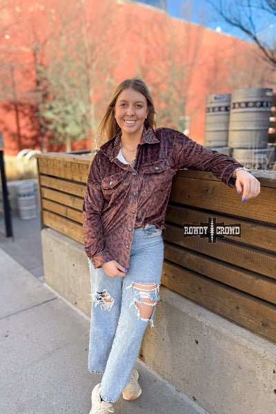 Rowdy Crowd Clothing Leopard Lady Button Up - Cowtown Bling N Things