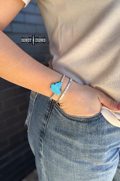 Rowdy Crowd Clothing Ragin' Turquoise Bracelet - Cowtown Bling N Things