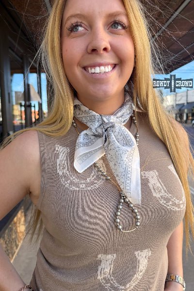 Rowdy Crowd Clothing SMALL Western Life Wild Rag - Cowtown Bling N Things