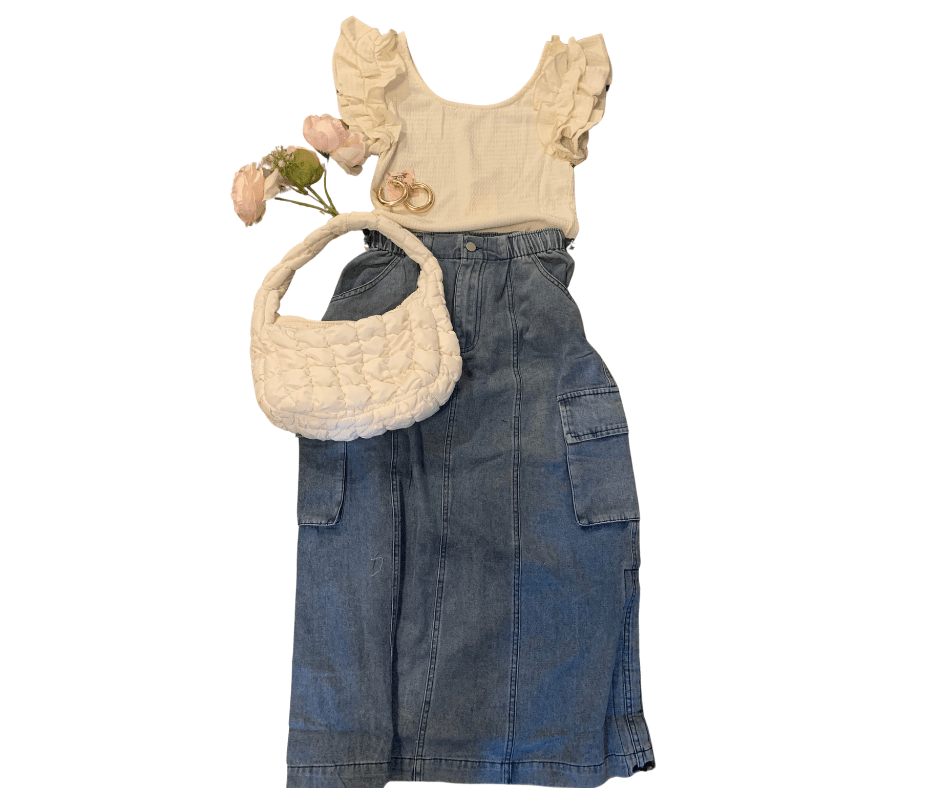 Ruffle Sleeve Knit Top - Cowtown Bling N Things