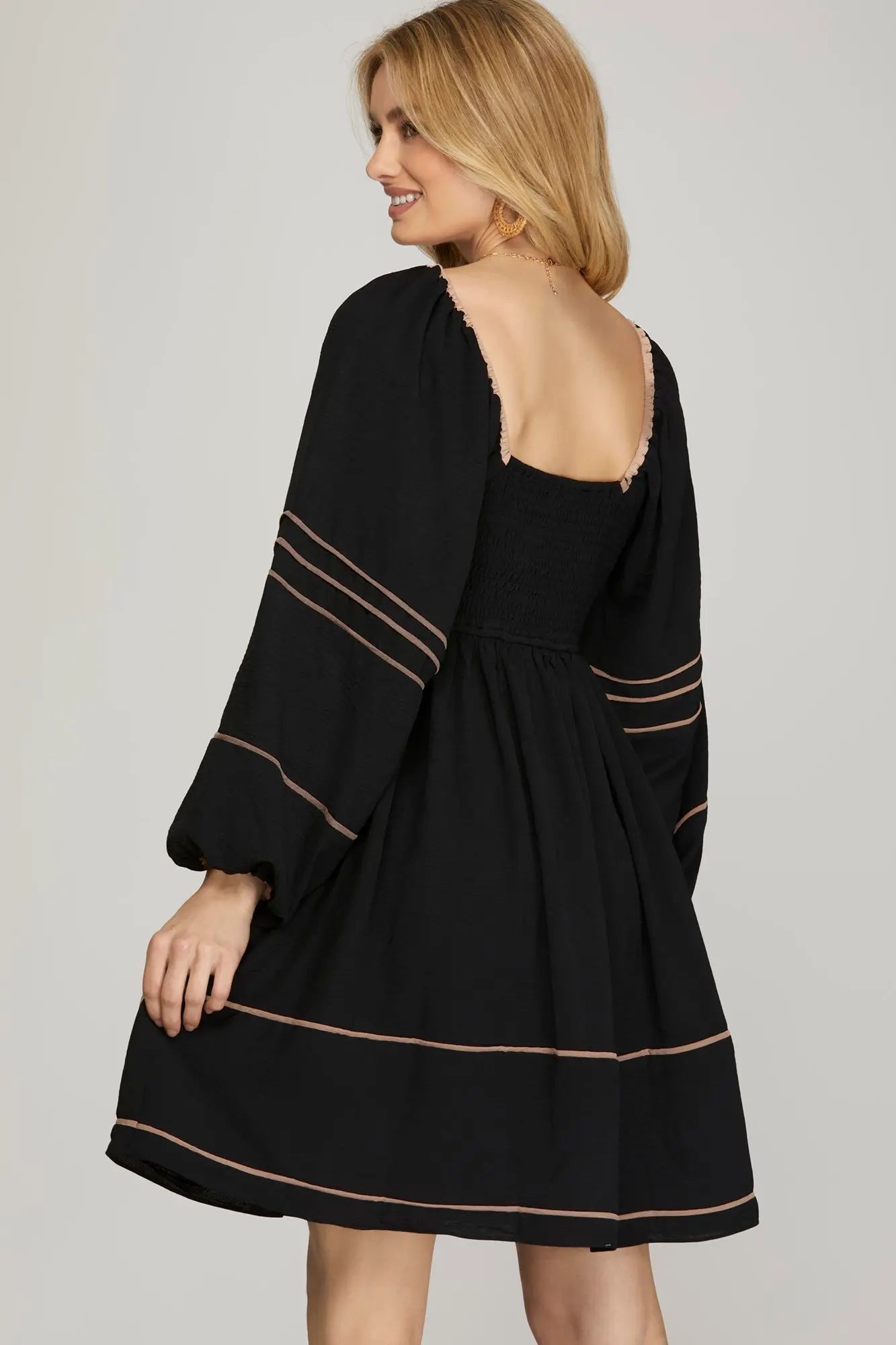 SHE + SKY Long Sleeve Dress - Cowtown Bling N Things