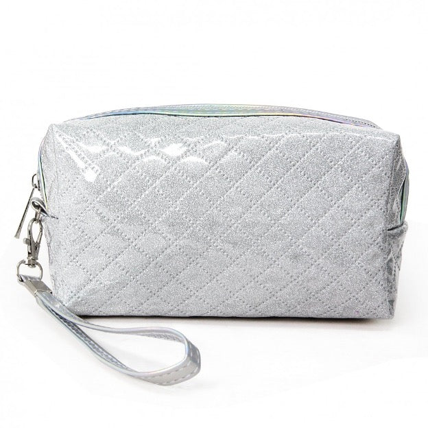 Silver Glittered Handbag Pouch - Cowtown Bling N Things