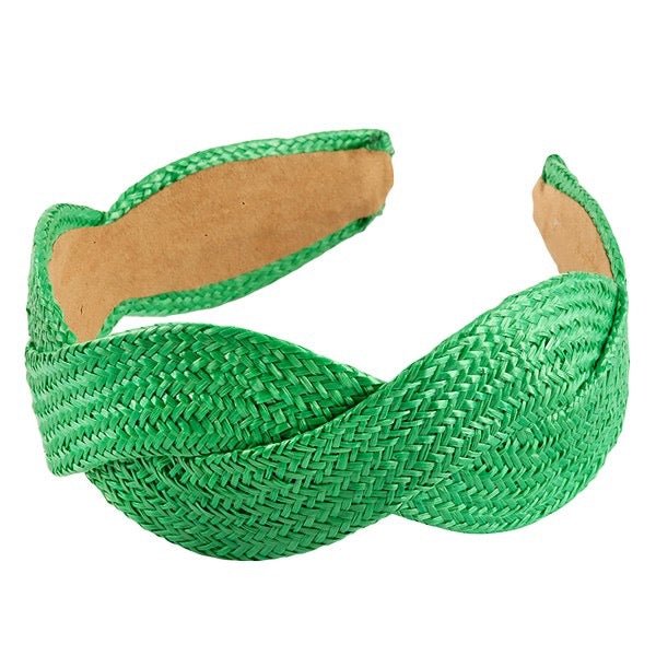 Solid Twisted Straw Headband - Cowtown Bling N Things