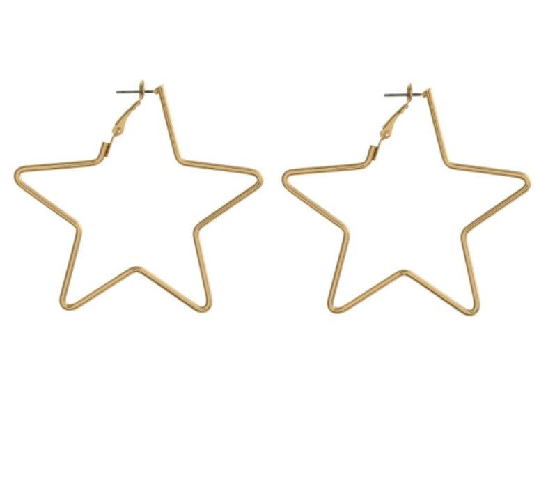 star shaped hoop - Cowtown Bling N Things
