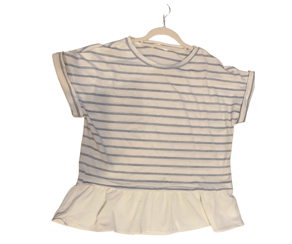 Stripe Ruffle Top - Cowtown Bling N Things