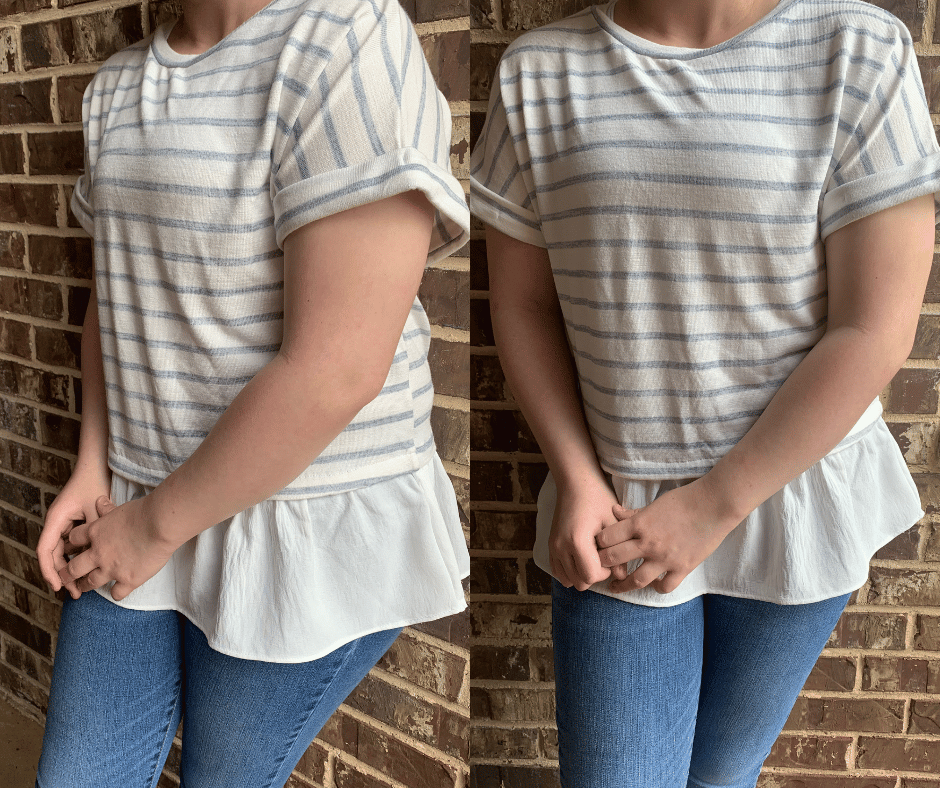 Stripe Ruffle Top - Cowtown Bling N Things