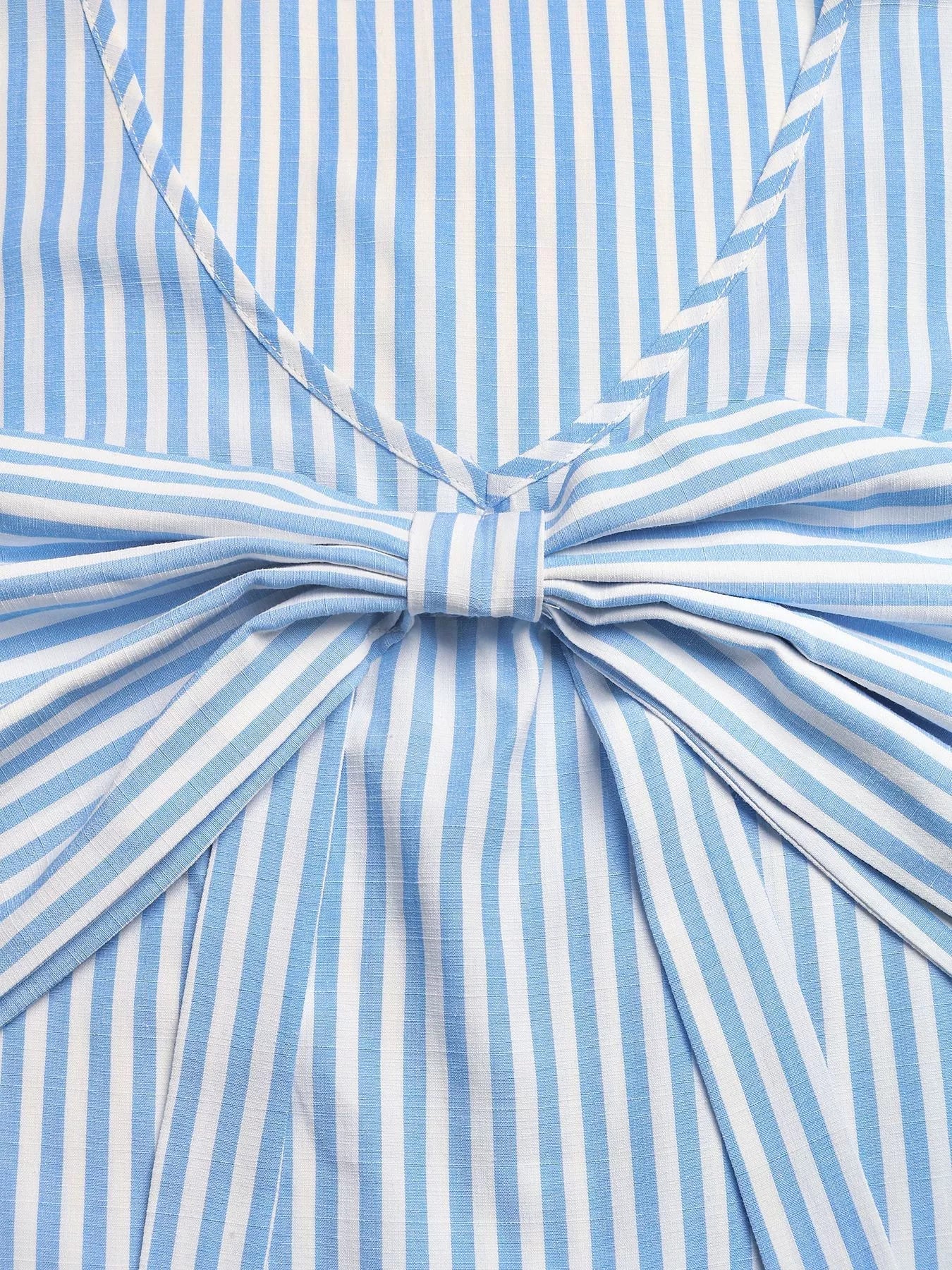 Striped Bowknot Sleeveless Top & Shorts Set - Cowtown Bling N Things