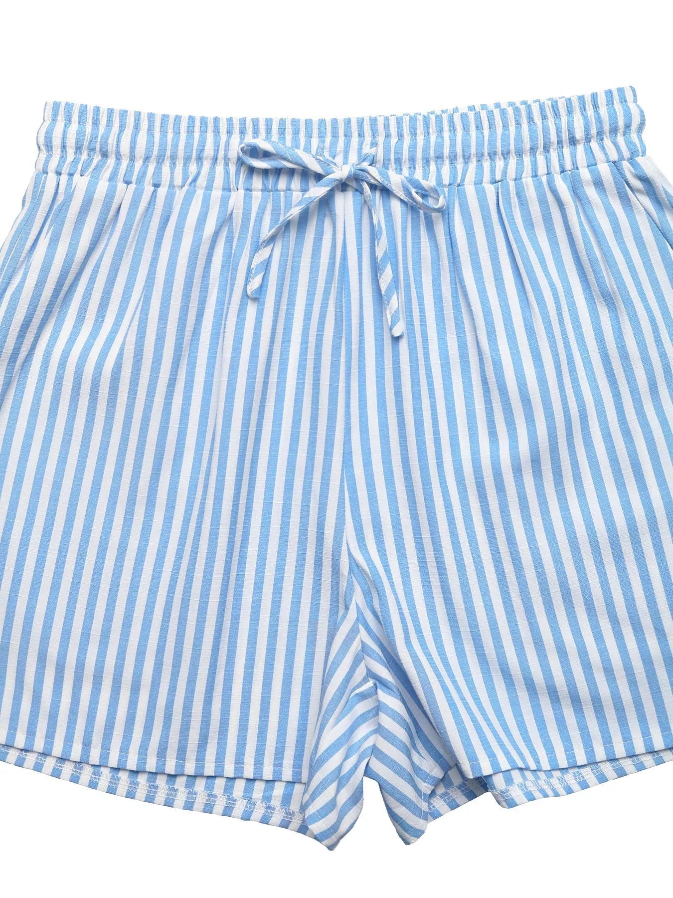 Striped Bowknot Sleeveless Top & Shorts Set - Cowtown Bling N Things