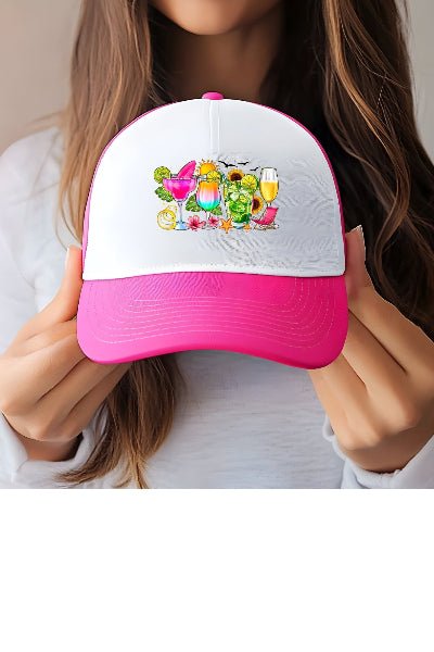 Summer Cocktails Trucker Hat - Cowtown Bling N Things