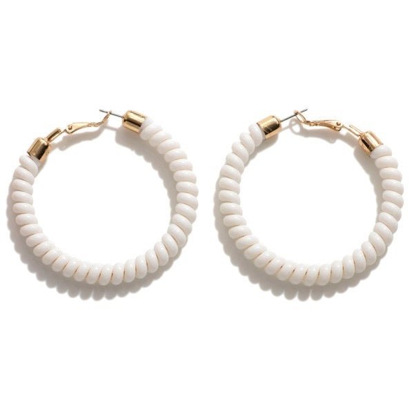 Telephone Cord Hoop Earrings. - Cowtown Bling N Things