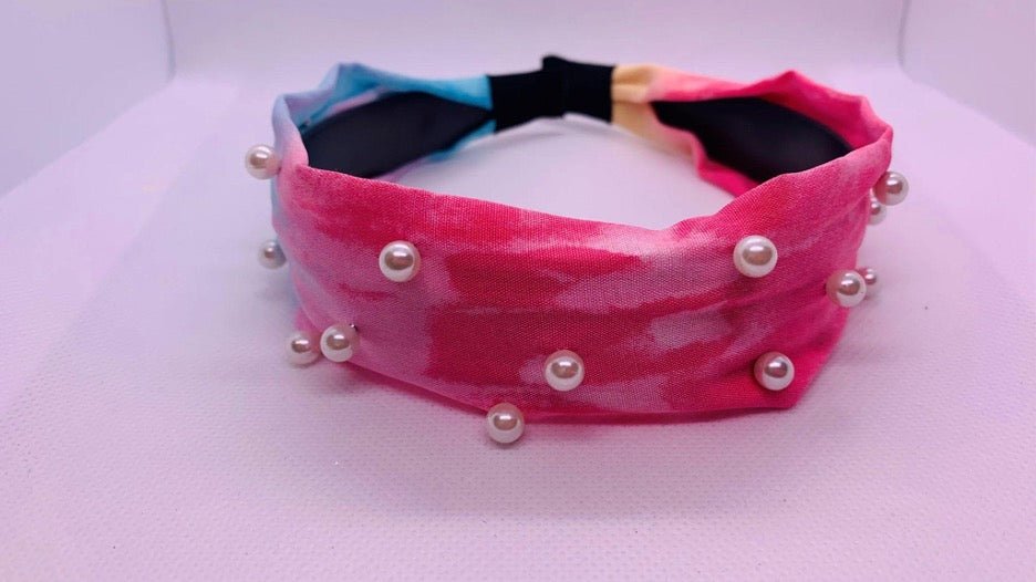 Tie Dye Pearl Headband - Cowtown Bling N Things