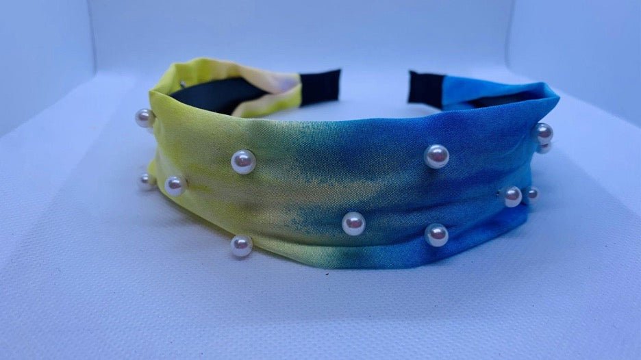 Tie Dye Pearl Headband - Cowtown Bling N Things