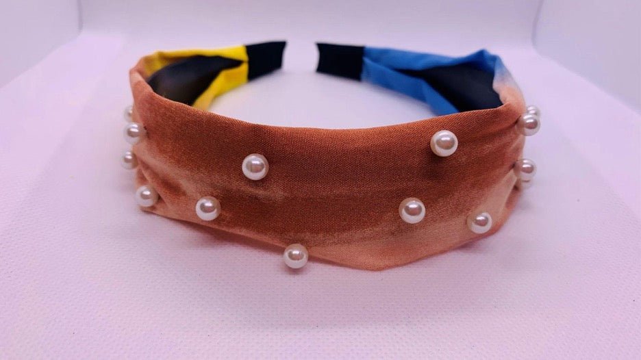 Tie Dye Pearl Headband - Cowtown Bling N Things