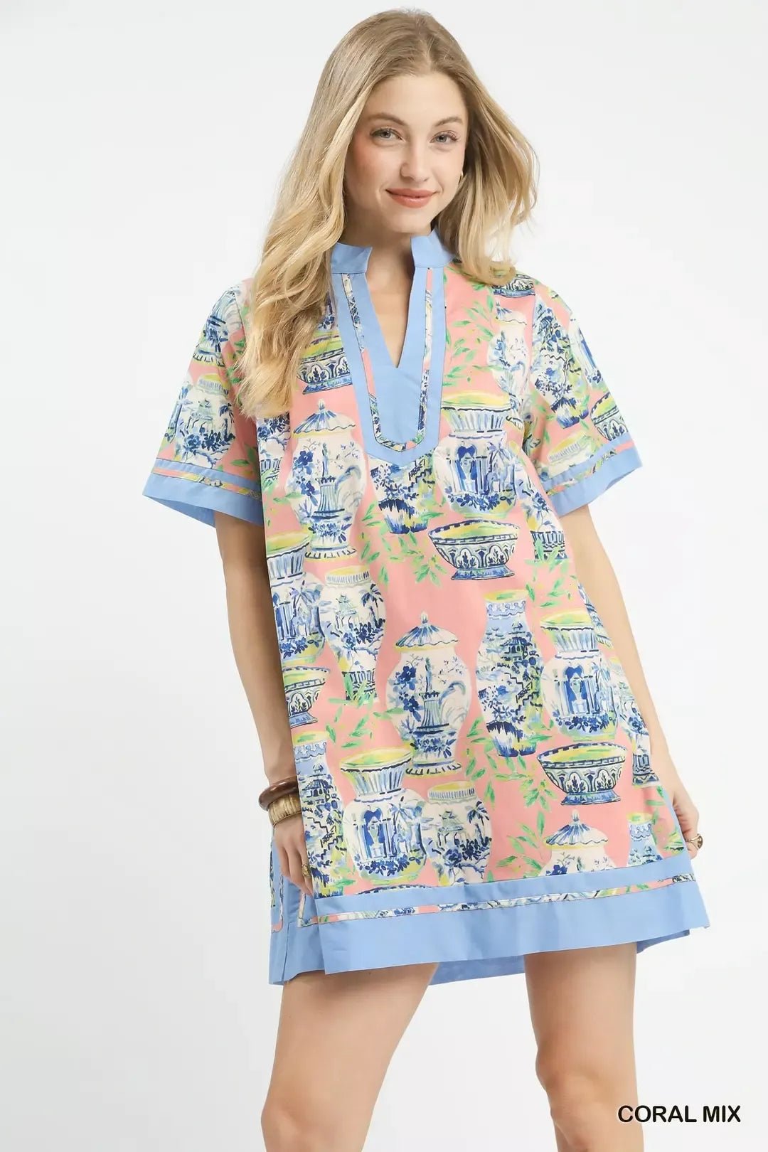 Umgee Mix Abstract Print Mini Dress - Cowtown Bling N Things